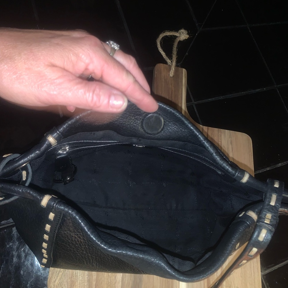 Monsac  Purse in soft pebble Leather black - Picture 7 of 10